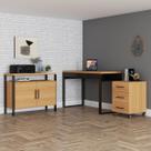 Conjunto Home Office 3 Peças 100% Mdf Pratice Freijó - Pradel Conjunto Home Office 3 Peças 100% Mdf Pratice Freijó - Pradel