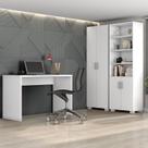 Conjunto Home Office 3 Peças com Escrivaninha Gávea e 2 Armários Espresso Móveis Branco Conjunto Home Office 3 Peças com Escrivaninha Gávea e 2 Armários Espresso Móveis Branco