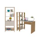 Conjunto Home Office Match c/ Escrivaninha e Estante Artely Conjunto Home Office Match c/ Escrivaninha e Estante Artely