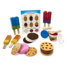 Conjunto Ice Cream Play Melissa & Doug Wooden Frozen 24 unidades