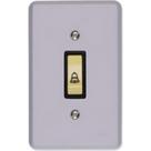 Conjunto Ilumi Cinza Com Placa 1 Tecla Campainha - 1313 Conjunto Ilumi Cinza Com Placa 1 Tecla Campainha - 1313