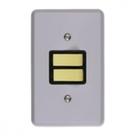Conjunto Ilumi Cinza Com Placa 2 Simples - 1318