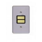 Conjunto Ilumi Cinza Com Placa 2 Simples 1318
