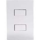 Conjunto Ilumi I9-Inove Branco Com Placa 2 Simples 10A. - 9418