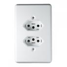 Conjunto Ilumi Pratika Com Placa 2 Tomadas 2P+T. 20A. - 19121