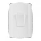 Conjunto Ilumi Slim Branco Com Placa 1 Simples - 8017