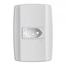 Conjunto Ilumi Slim Branco Com Placa 1 Tomada 2P+T. 20A. - 80151 Conjunto Ilumi Slim Branco Com Placa 1 Tomada 2P+T. 20A. - 80151