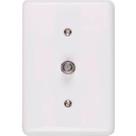Conjunto Ilumi Stylus 4X2 Branco Com Placa (1Tomada Coaxial) 2553 Conjunto Ilumi Stylus 4X2 Branco Com Placa (1Tomada Coaxial) 2553