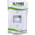 Conjunto Ilumi Stylus 4X2 Branco Com Placa ((2Simples) 2018