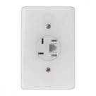 Conjunto Ilumi Stylus Branco Com Placa 1 Tomada De Telefone - 2551 Conjunto Ilumi Stylus Branco Com Placa 1 Tomada De Telefone - 2551