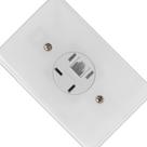 Conjunto Ilumi Stylus Branco Com Placa 1 Tomada Telefone Rj11 - 2565