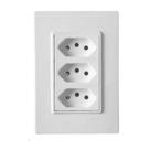 Conjunto Ilumi Vivaz Com Placa 3 Tomadas 10a Conjunto Ilumi Vivaz Com Placa 3 Tomadas 10a