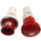Conjunto Industrial Acoplador + Plug Macho Jng 3p+t+n 63a VM