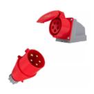 Conjunto Industrial Tomada Sobr + Plug Macho 3p+n+t 32a 380v