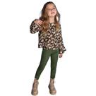 Conjunto Inf. Menina Blusa Viscos Sarjada Legging Colorittá Conjunto Inf. Menina Blusa Viscos Sarjada Legging Colorittá