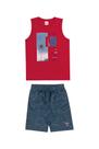 Conjunto infantil 2pçs manga curta elian lettering - 241195