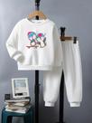 Conjunto infantil 3 peças arco-íris menina 8 a 12 un