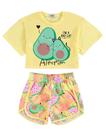 Conjunto infantil alecrim cropped kukiê frutinhas