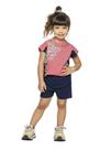 Conjunto Infantil Angerô Short e Blusa Atitude Love