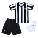 Conjunto Infantil Atlético MG Uniforme Listrado Oficial