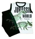 Conjunto Infantil Avengers Dinossauro Jurassi Tam 1 A 7 Anos