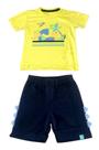 Conjunto Infantil Baby Menino Camiseta Dino Bermuda Kamylus Conjunto Infantil Baby Menino Camiseta Dino Bermuda Kamylus