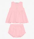 Conjunto Infantil Bata com Calcinha Trick Nick Rosa