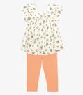 Conjunto Infantil Bata Com Legging Trick Nick Bege Conjunto Infantil Bata Com Legging Trick Nick Bege