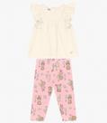 Conjunto Infantil Bata com Legging Trick Nick Bege Conjunto Infantil Bata com Legging Trick Nick Bege