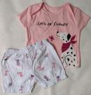 Conjunto Infantil Bebê Blusa e Short 100% algodão Marisol Play