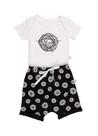 Conjunto Infantil Bebe Estampa Ninho Preto Tam P ao GG