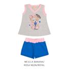 Conjunto Infantil Bebê Menina com Detalhes Neon