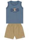 Conjunto Infantil Bebê Menino Camiseta Regata e Bermuda Cinza Brandilli Conjunto Infantil Bebê Menino Camiseta Regata e Bermuda Cinza Brandilli