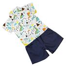 Conjunto Infantil Bebê Menino Mauricinho Camisa Social Mais Shorts Temático de 01 a o3 Anos Conjunto Infantil Bebê Menino Mauricinho Camisa Social Mais Shorts Temático de 01 a o3 Anos
