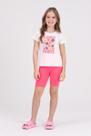 Conjunto Infantil Bermuda Ciclista Flower Power Off-White