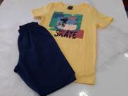 Conjunto Infantil Bermuda e camiseta Duduka tam. 8 Conjunto Infantil Bermuda e camiseta Duduka tam. 8