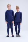 Conjunto infantil blusa + calça térmica marinho