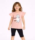 Conjunto Infantil Blusa Com Short Ciclista Select Preto Conjunto Infantil Blusa Com Short Ciclista Select Preto