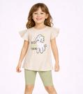 Conjunto Infantil Blusa Com Short Ciclista Select Verde Conjunto Infantil Blusa Com Short Ciclista Select Verde