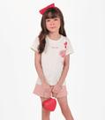 Conjunto Infantil Blusa com Shorts Trick Nick Bege Conjunto Infantil Blusa com Shorts Trick Nick Bege