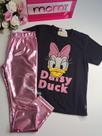 CONJUNTO Infantil BLUSA E CALÇA LEG METALIZADA DAISY MARGARIDA MOMI