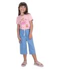 Conjunto Infantil Blusa E Pantacourt Trick Nick Rosa Conjunto Infantil Blusa E Pantacourt Trick Nick Rosa