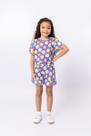 Conjunto Infantil Blusa e Short com Babados Estampado Floral