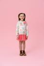 Conjunto Infantil Blusa Manga Longa Casinhas/Saia Mon Sucré