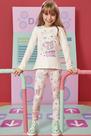 Conjunto Infantil Blusa Manga Longa em Cotton Alongada e Legging em FlyTech Gatinha Happy - Infanti