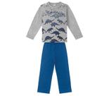 Conjunto Infantil Blusão Dinossauros Rovitex Kids Cinza Conjunto Infantil Blusão Dinossauros Rovitex Kids Cinza