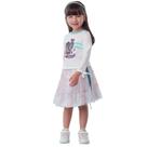 Conjunto infantil blusinha e saia midi Mon Sucré