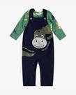 Conjunto Infantil Body Com Jardineira Rovitex Kids Verde M