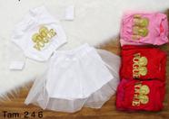 Conjunto Infantil Branco Vogue Conjunto Infantil Branco Vogue