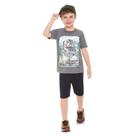 Conjunto Infantil Brandili Em Malha Dinossauro Masculino